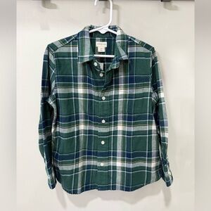 NWT Crewcuts Green and Blue Plaid Boy’s Shirt